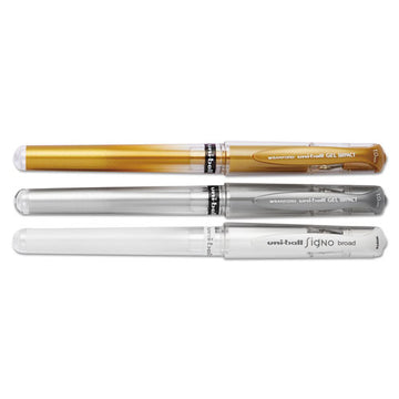 uni-ball® Impact Bold Gel Pen, Stick, Bold 1 Mm, Assorted Marvelous Metallics Ink And Barrel Colors, 3-pack freeshipping - TVN Wholesale